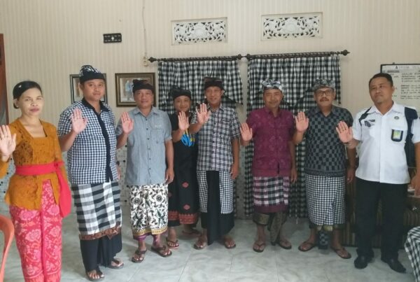 Desiminasi Penguatan P4GN dengan tatap muka langsung di Desa Dinas Duda