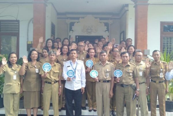 BNNK Karangasem Bersinergi Dengan Dinas Koperasi, Usaha Mikro, Kecil dan Menengah Kab. Karangasem Lakukan Giat Asistensi Penguatan P4GN Terhadap Staf ASN maupun tenaga Kontrak