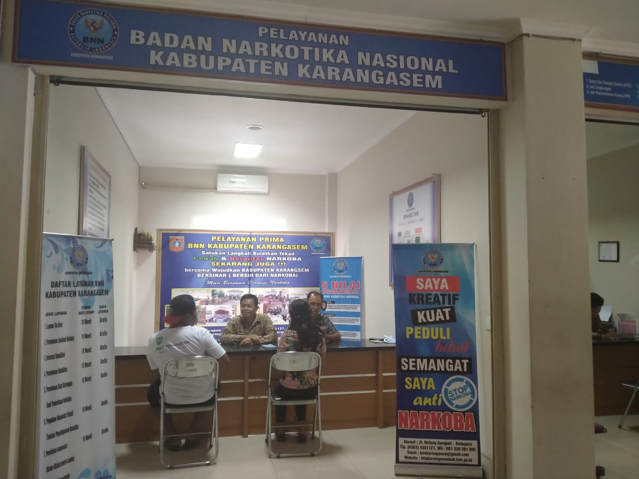 Pelayanan Prima BNN Kabupaten Karangasem di Mall Pelayanan Publik Pemerintah Kabupaten Karangasem