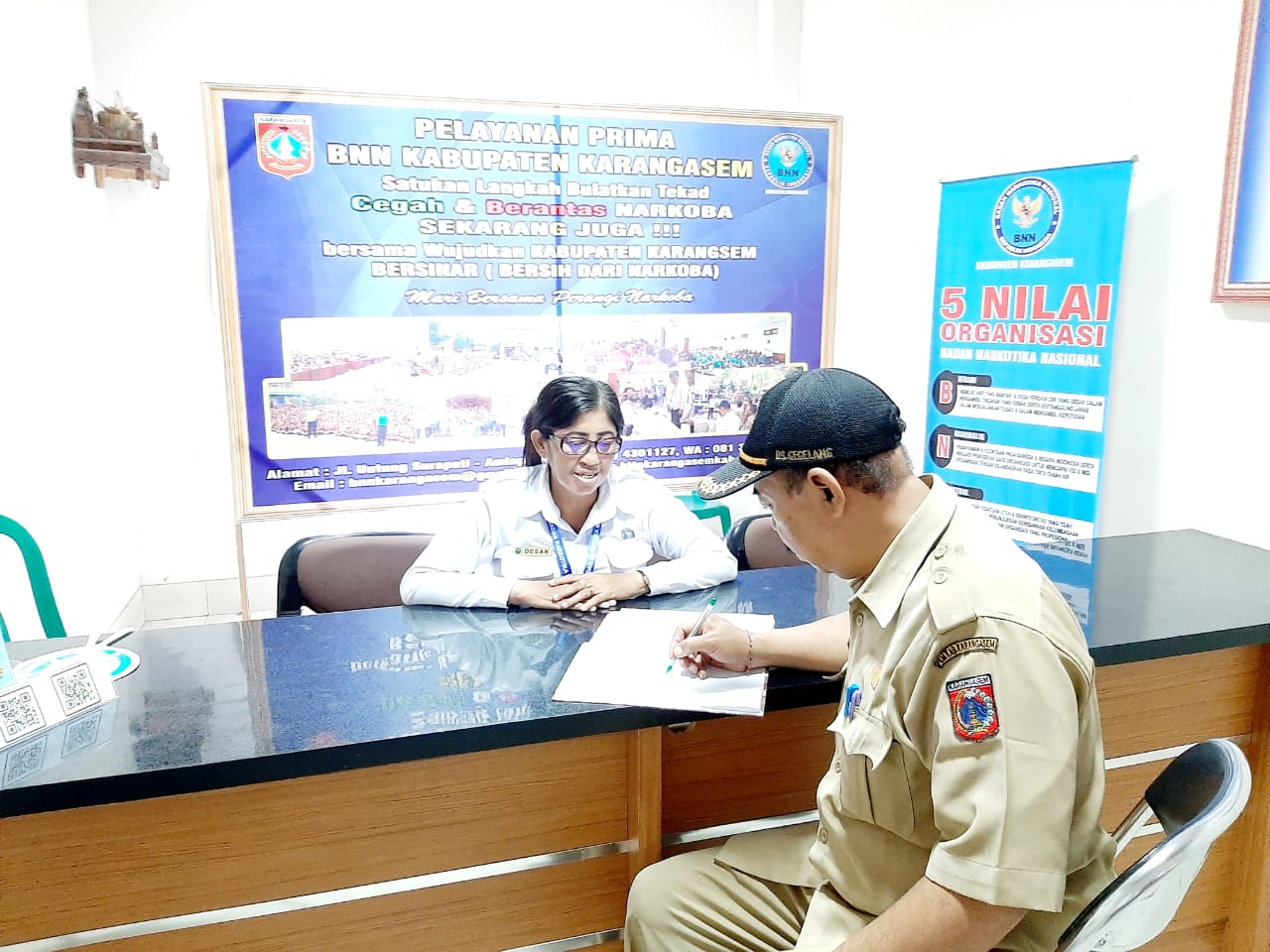 Pelayanan Prima BNN Kabupaten Karangasem di Mall Pelayanan Publik Pemerintah Kabupaten Karangasem