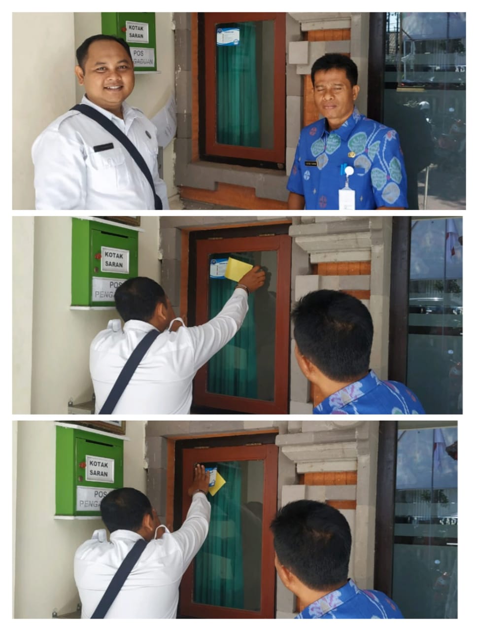 Desiminasi Informasi melalui pemasangan stiker. Desiminasi Informasi melalui pemasangan stiker.