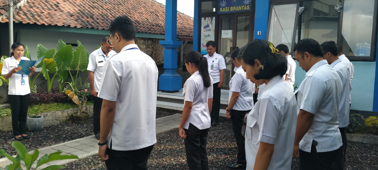 BNNK Karangasem Melaksanakan Apel Pagi