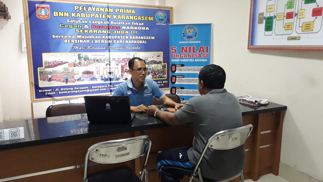 Pelayanan Prima BNN Kabupaten Karangasem di Mall Pelayanan Publik Pemerintah Kabupaten Karangasem