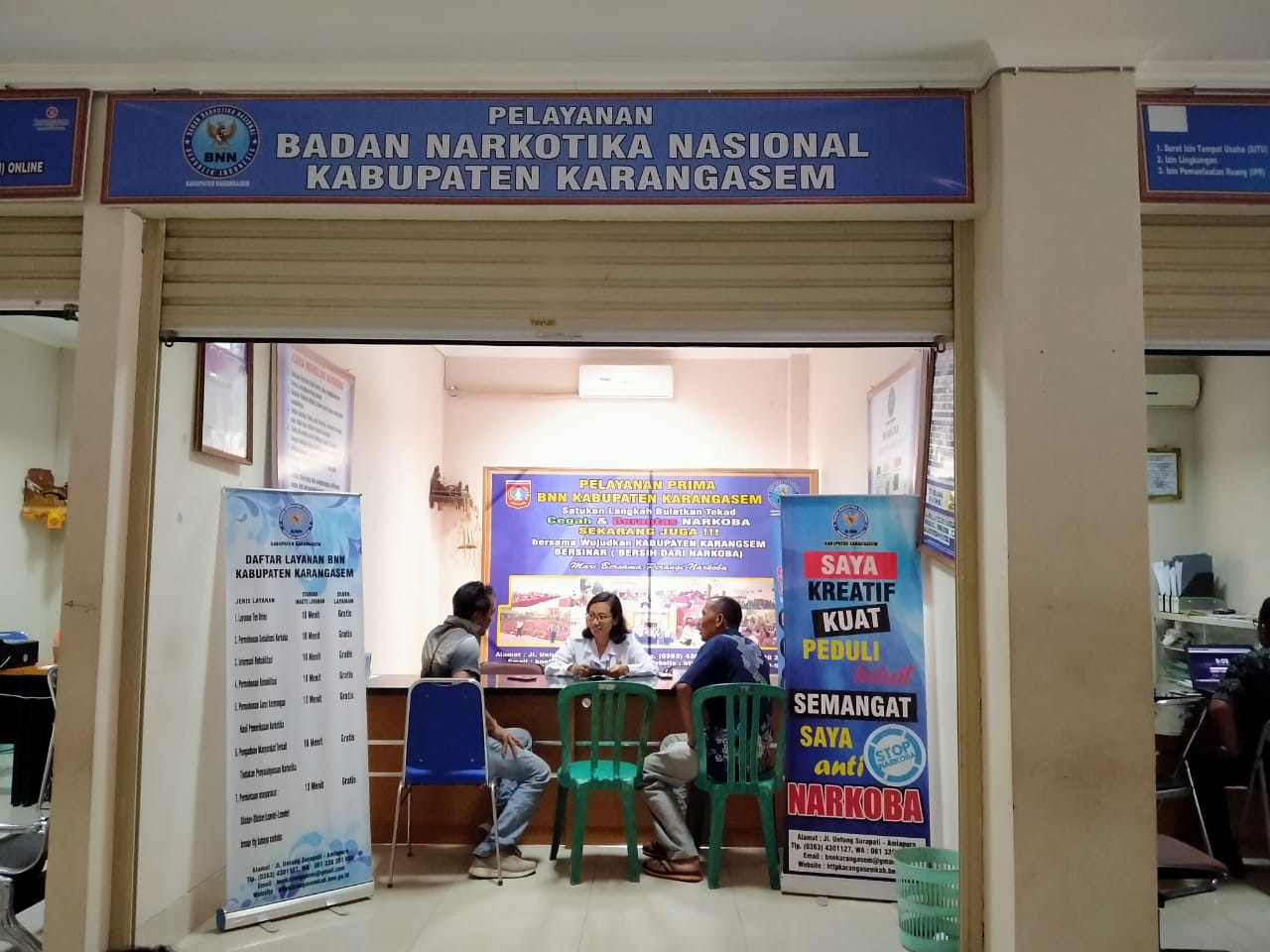 Pelayanan Prima BNN Kabupaten Karangasem di Mall Pelayanan Publik Pemerintah Kabupaten Karangasem Pelayanan Prima BNN Kabupaten Karangasem di Mall Pelayanan Publik Pemerintah Kabupaten Karangasem
