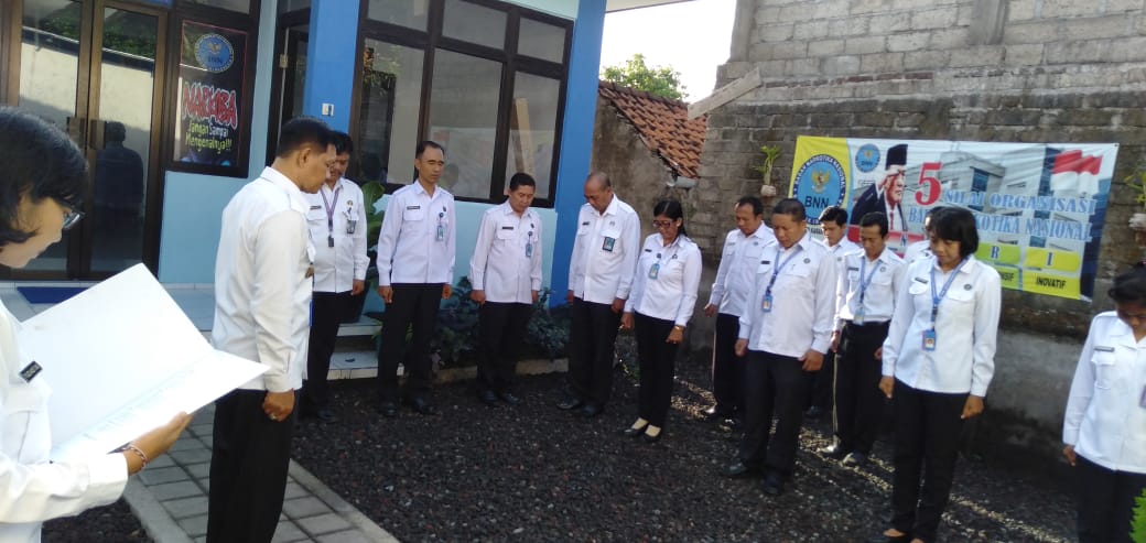 BNNK Karangasem Melaksanakan Giat Apel pagi BNNK Karangasem Melaksanakan Giat Apel pagi
