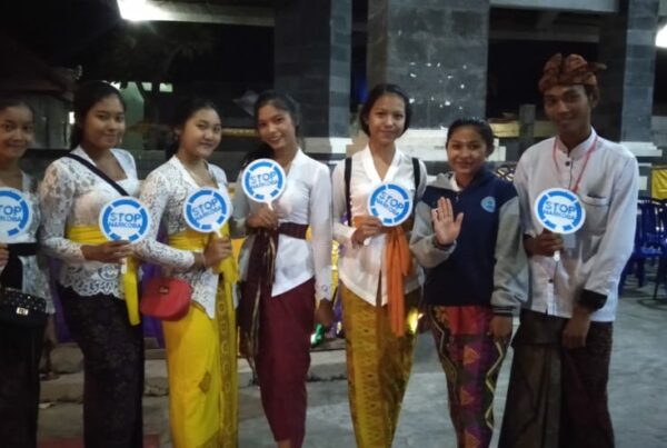 Diseminasi Sosialisasi Informasi P4GN terhadap Masyarakat Umum yang akan ngayah persiapan Usaba Manggung agar bebas dari Peredaran Gelap Narkoba