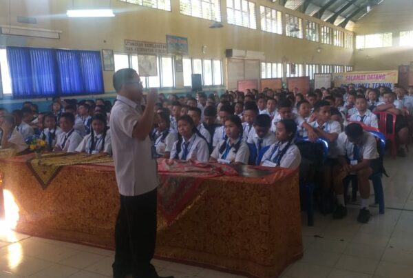 Sosialisasi dalam rangka Program Desiminasi Penguatan P4GN Pada kegiatan MPLS di SMK N 1 Abang Kelas DPIB
