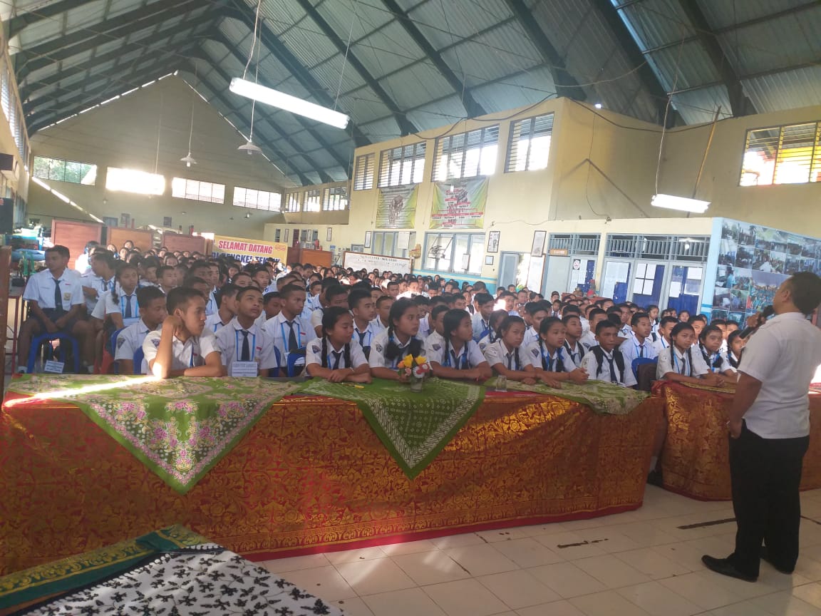 Sosialisasi dalam rangka Program Desiminasi Penguatan P4GN Pada kegiatan MPLS di SMK N 1 Abang Kelas TKRO