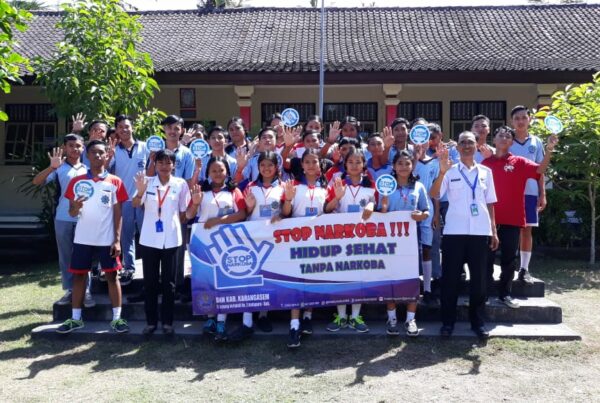 Sosialisasi dalam rangka Program Diseminasi Penguatan P4GN Pada kegiatan MPLS di SMA Pariwisata Kertha Wisata
