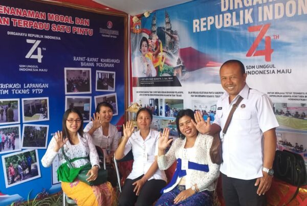 Diseminasi Sosialisasi Informasi P4GN terhadap Beberapa Staf Dinas Penanaman Modal dan Pelayanan Terpadu Satu Pintu agar bebas dari Peredaran Gelap Narkoba.