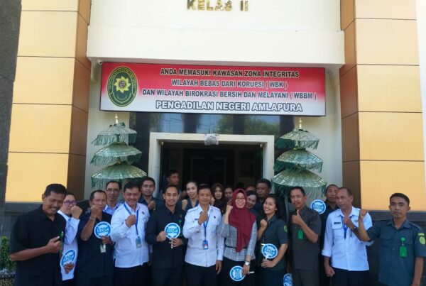 Deseminasi sosialisasi Informasi P4GN melalui media konvensional tatap muka langsung dengan memaparkan INPRES 6 TH 2018 Pada Pengadilan Negeri baik Asn dan Tenaga Kontrak untuk mewujudkan Karangasem bebas dari peredaran Gelap Narkoba