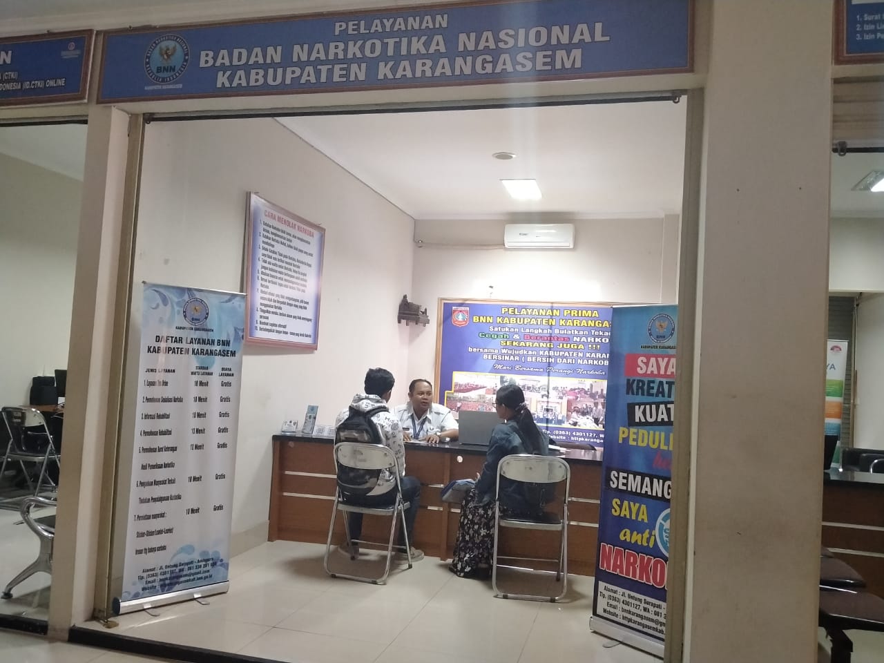 Pelayanan Prima BNN Kabupaten Karangasem di Mall Pelayanan Publik Pemerintah Kabupaten Karangasem