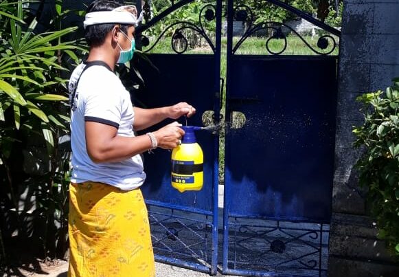 Langkah Pencegahan Penyebaran Virus Covid-19 melalui Penyemprotan Desinfektan