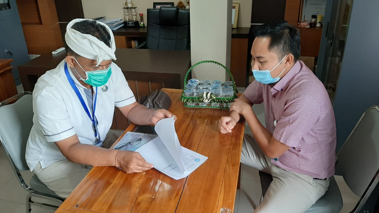 Koordinasi terkait kegiatan Teleconference Program Rehabilitasi dan Pascarehabilitasi di Rumah Sakit Balimed Koordinasi terkait kegiatan Teleconference Program Rehabilitasi dan Pascarehabilitasi di Rumah Sakit Balimed