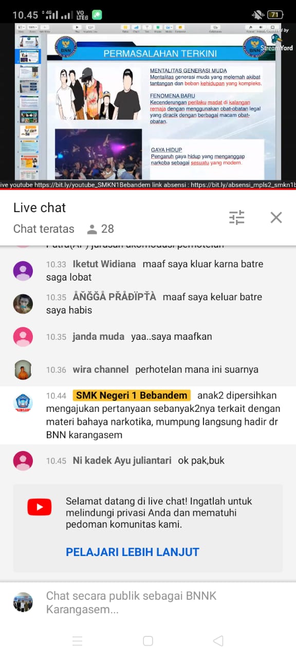 Diseminasi Informasi Melalui Insert Konten secara Virtual yang Disinkronkan dengan Kegiatan MPLS SMK N 1 Bebandem Diseminasi Informasi Melalui Insert Konten secara Virtual yang Disinkronkan dengan Kegiatan MPLS SMK N 1 Bebandem