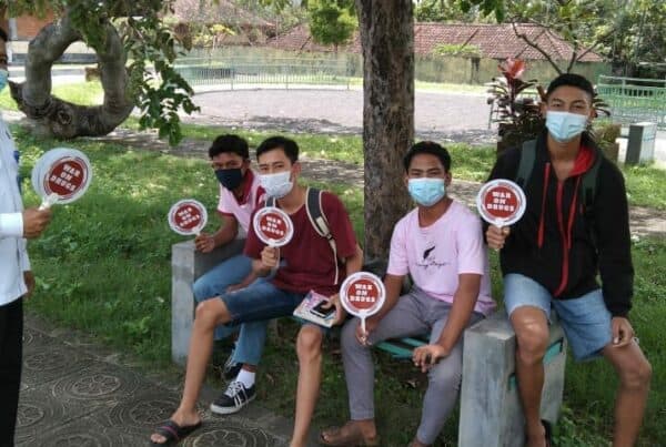Sosialisasi P4GN pada anak remaja di Taman Kota Candra Buana Amlapura