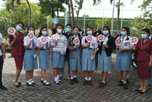 Sosialisasi P4GN kepada siswa PGRI Amlapura di GOR Gunung Agung Amlapura