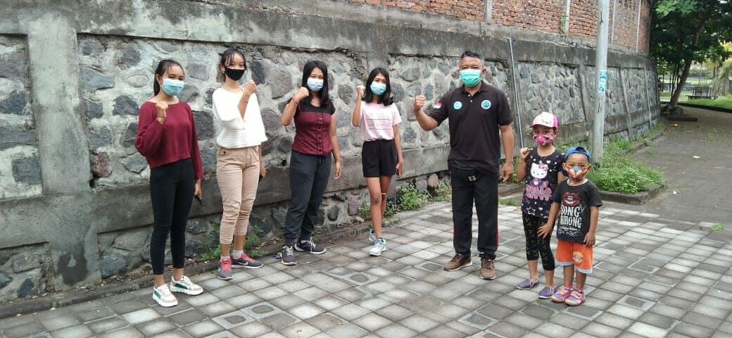 Edukasi P4GN pada anak remaja di Stadion jalur 11 Padangkerta