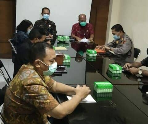 Rapat pembahasan kegiatan pada Kesbangpolinmas Kabupaten Karangasem Tahun 2021
