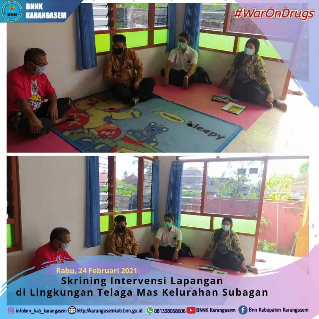 Skrining dan Intervensi Lapangan di Kediaman Kepala Lingkungan Telaga Mas Kelurahan Subagan