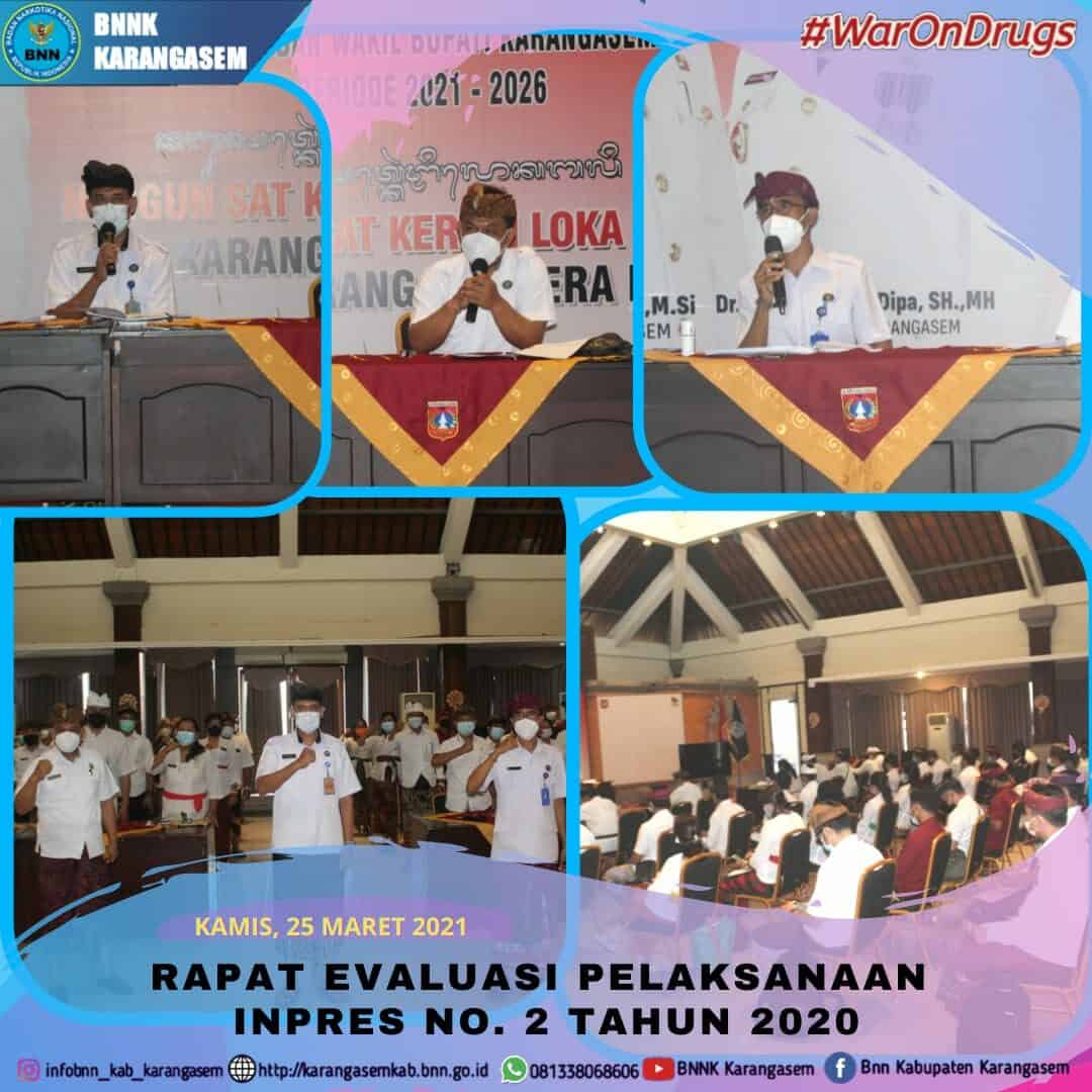 Rapat Evaluasi Pelaksanaan Inpres No 2 Tahun 2020 Rapat Evaluasi Pelaksanaan Inpres No 2 Tahun 2020