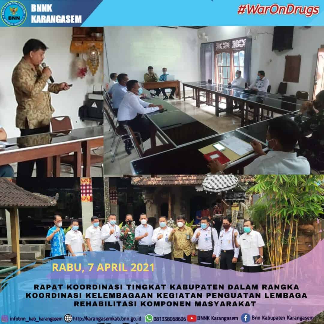Rapat Koordinasi Tingkat Kabupaten/Kota dalam Rangka Koordinasi Kelembagaan Kegiatan Penguatan Lembaga Rehabilitasi Komponen Masyarakat pada BNNK Karangasem Konsep Otomatis