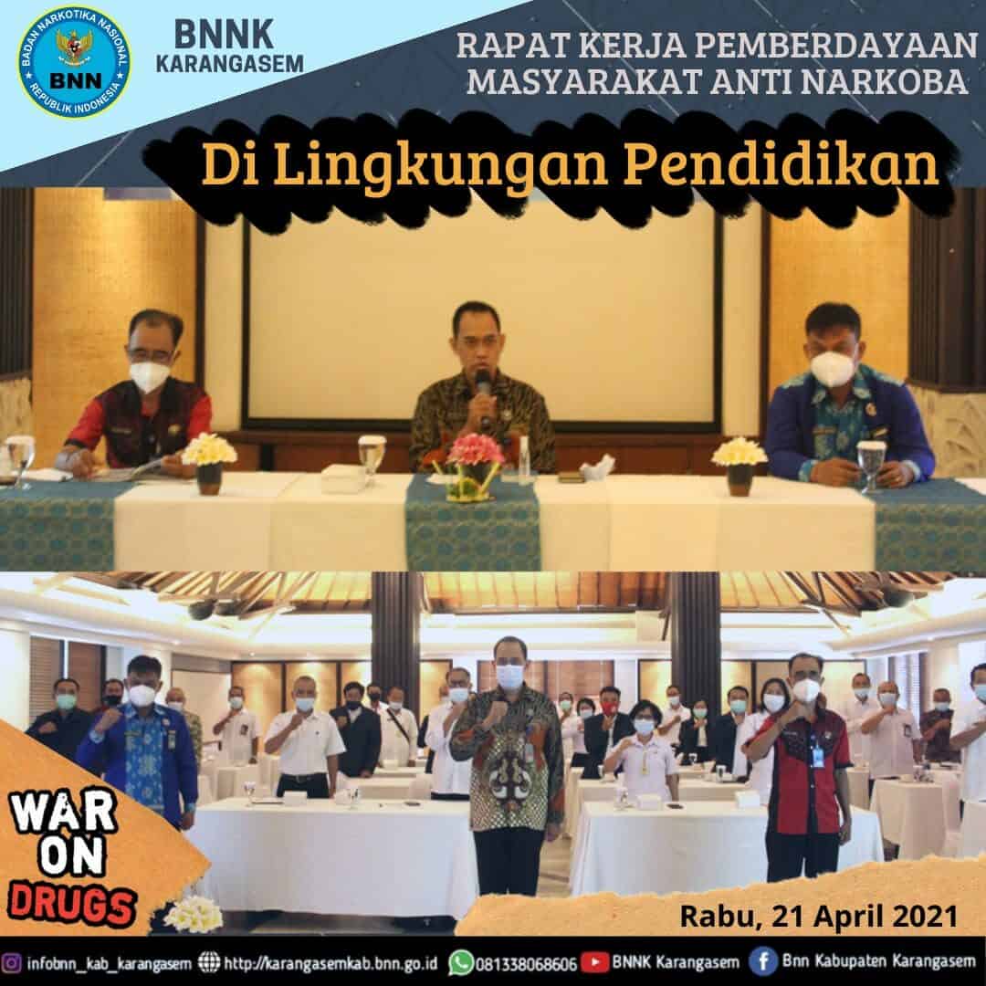 Rapat Kerja Program Pemberdayaan Masyarakat Anti Narkoba di Lingkungan Pendidikan