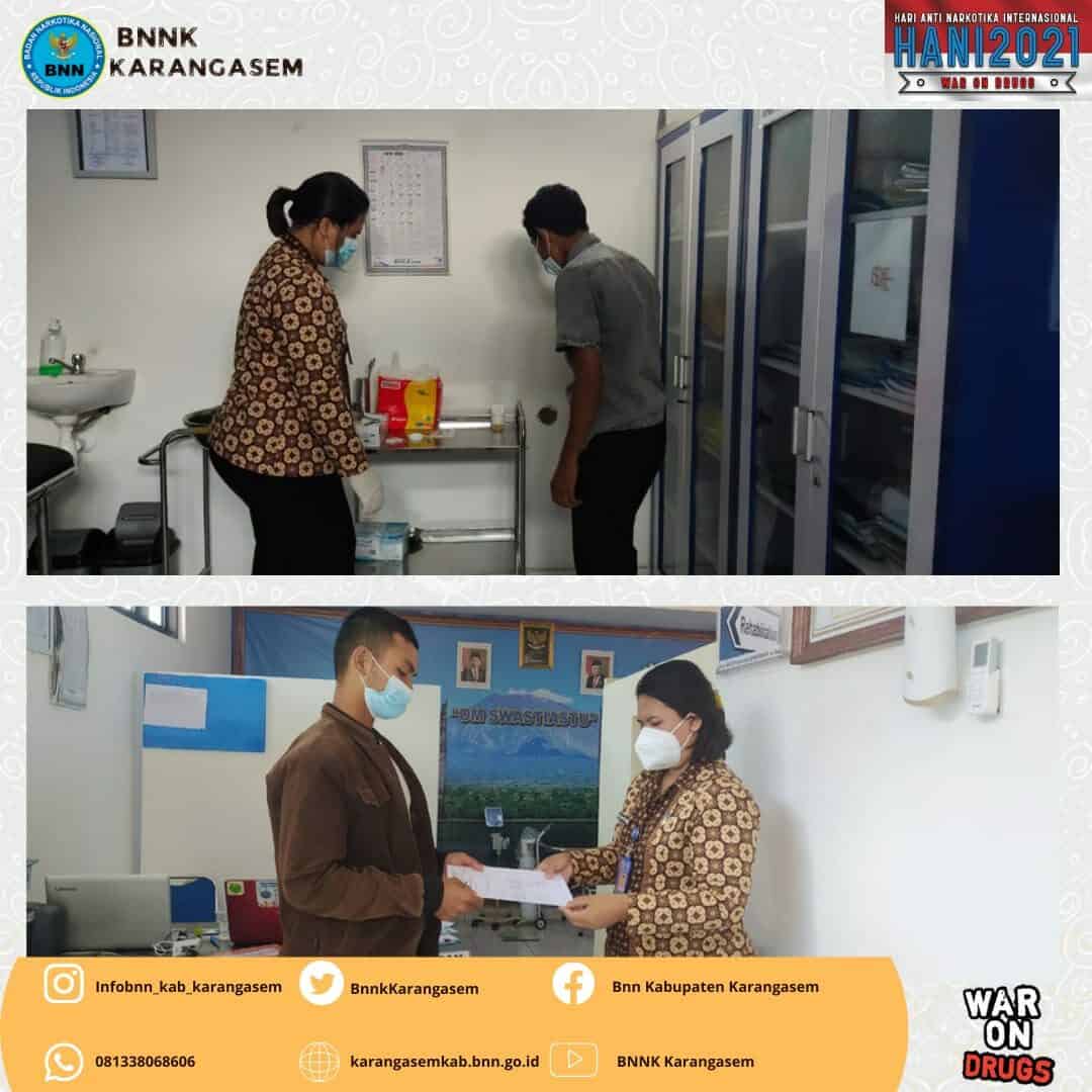 Penerimaan Layanan SKHPN di Klinik Pratama BNNK Karangasem Konsep Otomatis