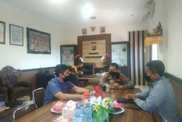 Koordinasi Penguatan P4GN dengan Kapolres Karangasem
