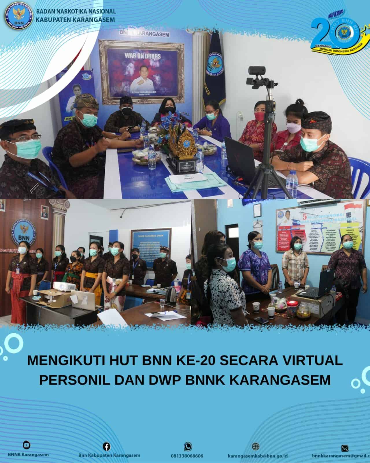 PERAYAAN HUT BNN REPUBLIK INDONESIA YANG KE 20 PERAYAAN HUT BNN YANG KE 20