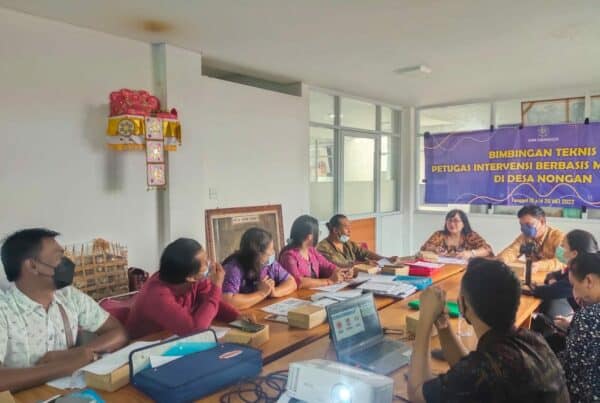 BIMBINGAN TEKNIS PETUGAS INTERVENSI BERBASIS MASYARAKAT DI DESA NONGAN