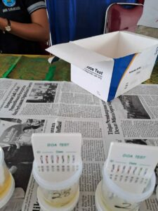 PEMBERDAYAAN MASYARAKAT ANTI NARKOBA MELALUI TEST URINE DI INSTANSI PEMERINTAH DESA NONGAN PEMBERDAYAAN MASYARAKAT ANTI NARKOBA MELALUI TEST URINE DI INSTANSI PEMERINTAH DESA NONGAN