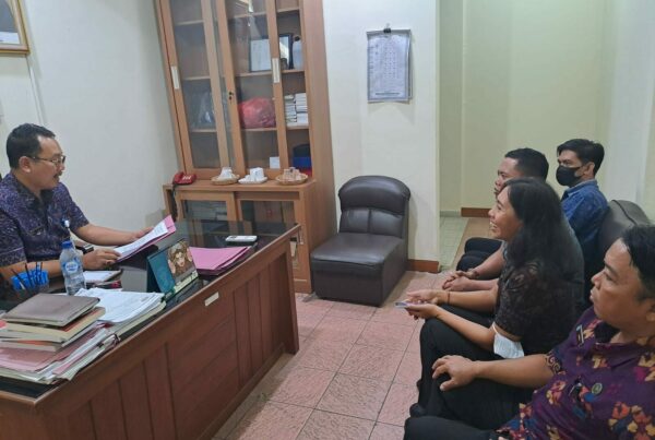 KOORDINASI DENGAN BAGIAN UMUM SETDA. KAB. KARANGASEM TERKAIT KEGIATAN P4GN DI SEKRETARIAT DAERAH.