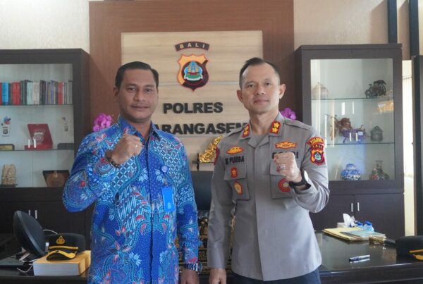 AUDIENSI BERSAMA KAPOLRES KARANGASEM
